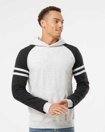JERZEES 97CR - Nublend® Varsity Colorblocked Raglan Hooded Sweatshirt