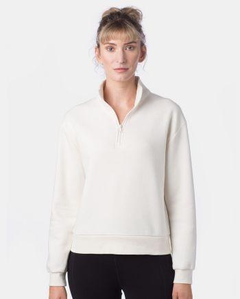 Alternative 8808PF - Women's Eco-Cozy Fleece Mock Neck Quarter-Zip Sweatshirt