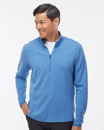 Adidas A554 - 3-Stripes Quarter-Zip Sweater