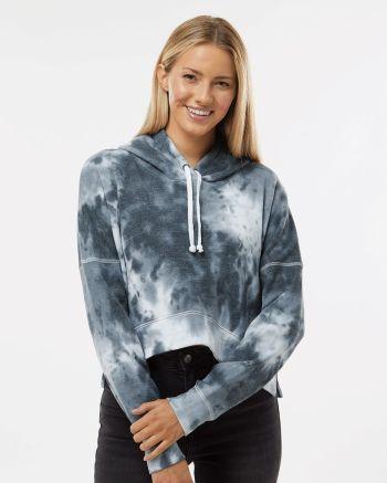 J. America 8853 - Women's Crop Hooded Sweatshirt