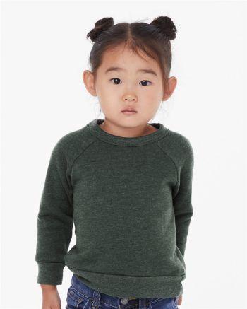 BELLA + CANVAS 3901T - Toddler Sponge Fleece Raglan Sweatshirt