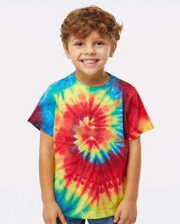 Dyenomite 330MS - Toddler Spiral Tie-Dyed T-Shirt