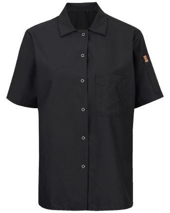 Chef Designs 501X - Women's Mimix™ Short Sleeve Cook Shirt with OilBlok