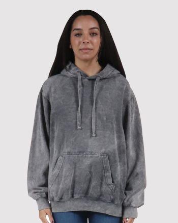 Dyenomite 854MW - Premium Fleece Mineral Wash Hooded Sweatshirt
