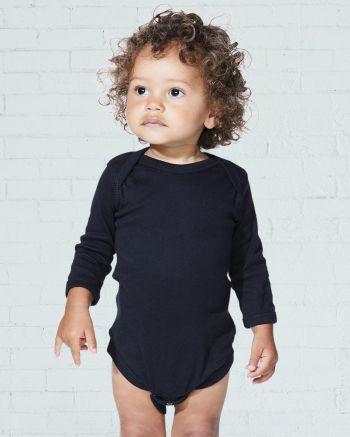 Rabbit Skins 4411 - Infant Long Sleeve Baby Rib Bodysuit